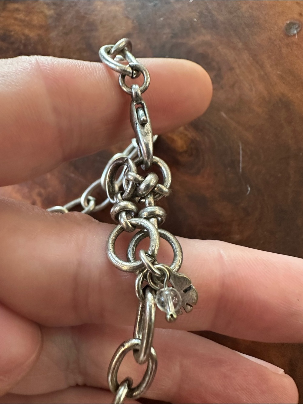 Lucky Brand Silver-Tone Daisy Necklace with Gold Accents - Picture 7 of 8